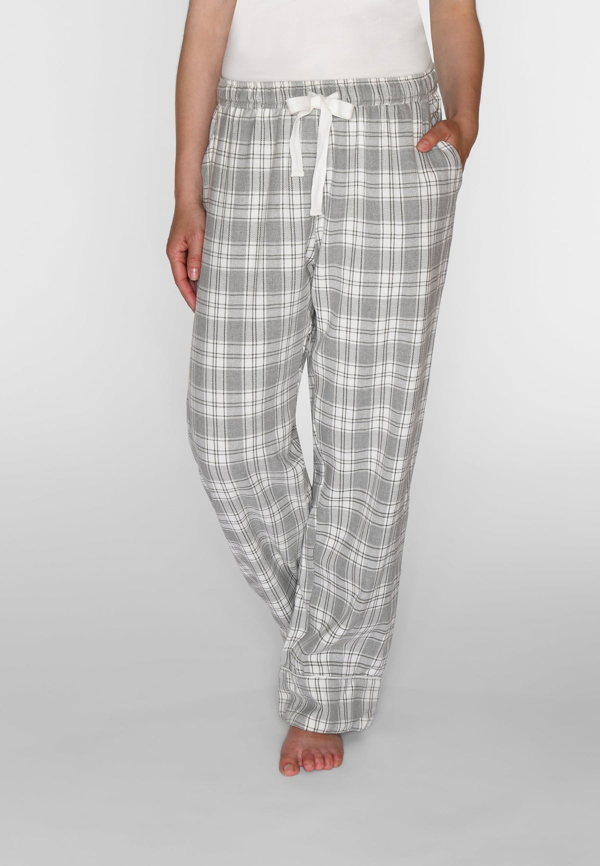 Nicola Check Pants, Grey Melange Check – CCDK Copenhagen