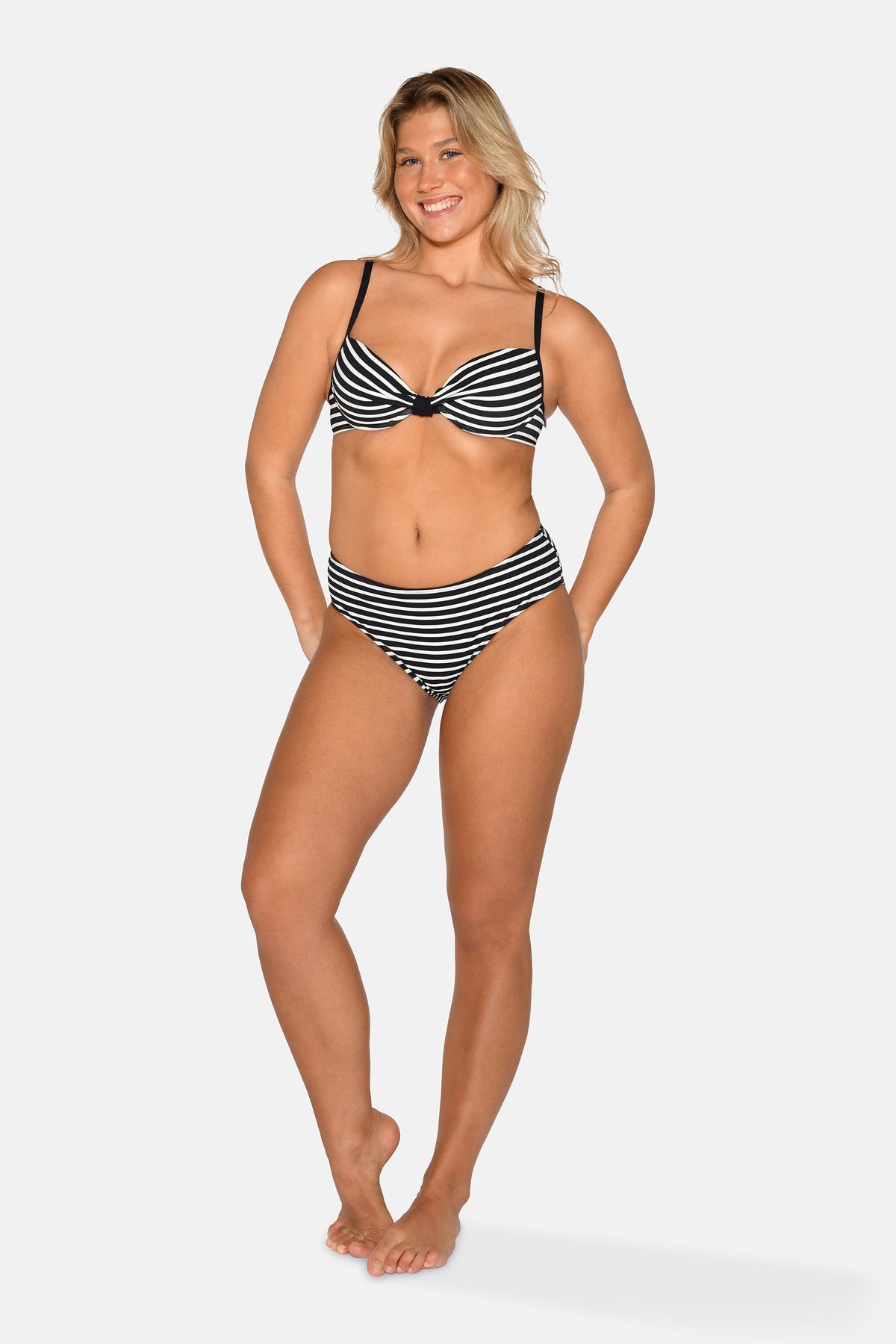 Brianna Midi Bikini Brief, Black Stripe – CCDK Copenhagen