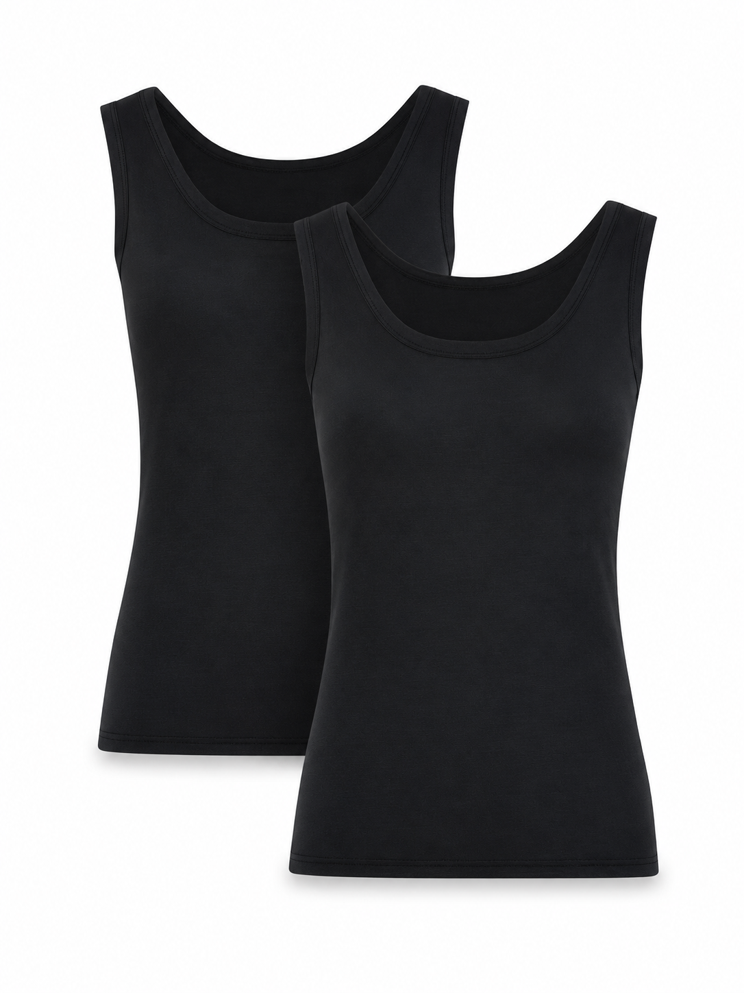 2-Pack Modal Tank Top, Black – CCDK Copenhagen